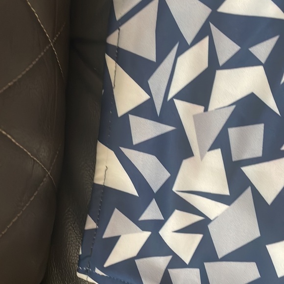 Blue, gray and white pencil skirt. Size XL, runs small. - Picture 2 of 4